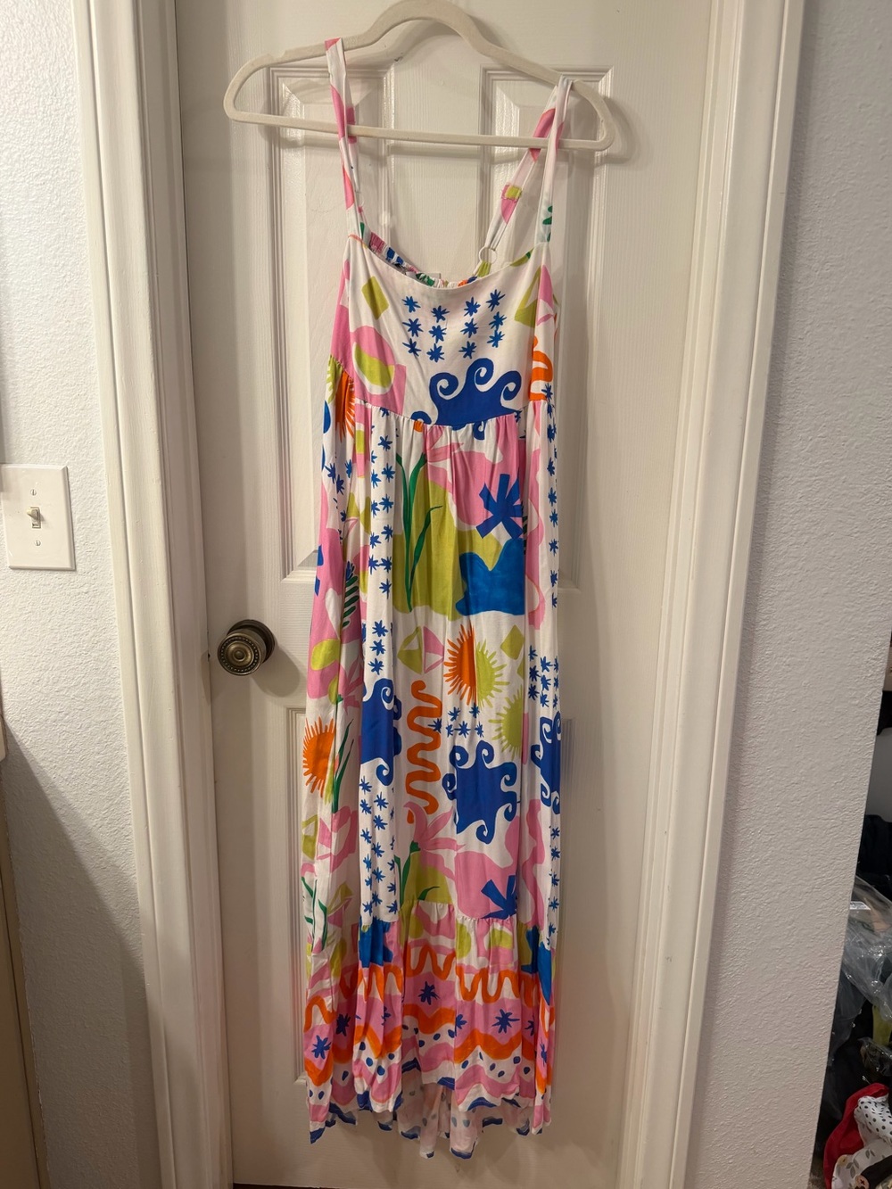 NWT Paper Heart Abstract Print Maxi Dress size S